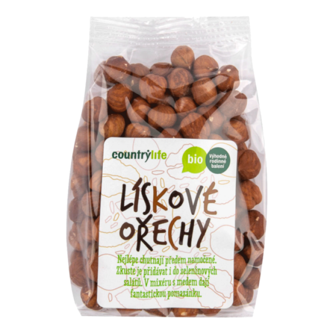 Country Life Lískové ořechy BIO 250 g