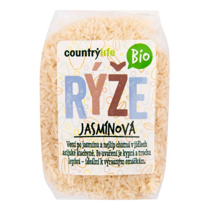 Country Life Rýže jasmínová BIO 500 g bez příchutě
