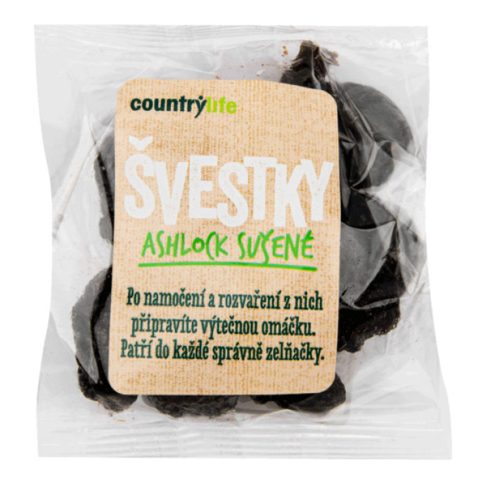 Country Life Švestky sušené bez pecek Ashlock 100 g