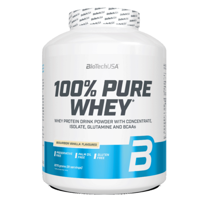 BiotechUSA 100% Pure Whey 1000 g karamel, kapučíno