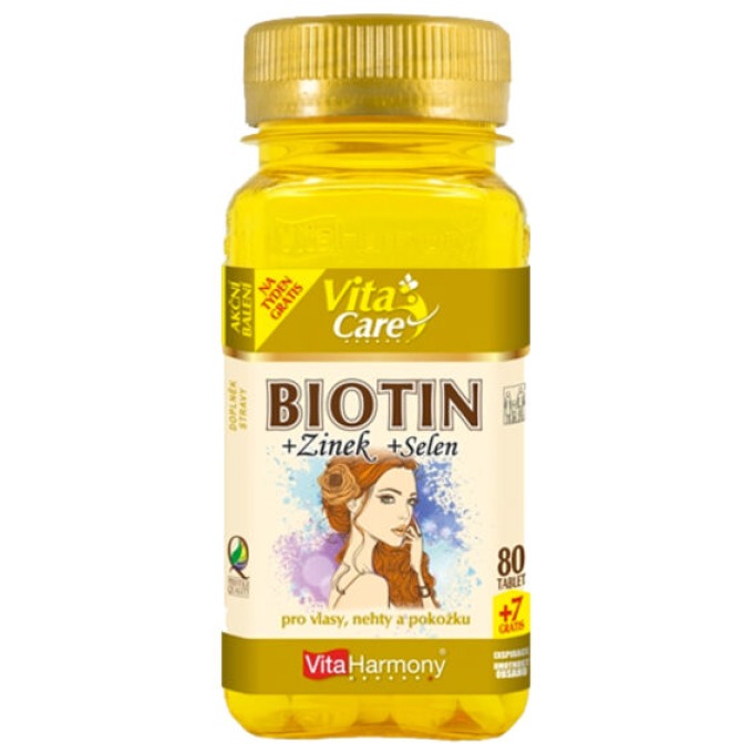 VitaHarmony Biotin + Selen + Zinek 87 tablet