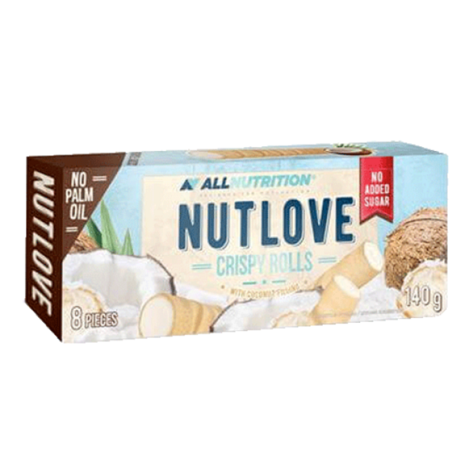 Allnutrition Nutlove Crispy Rolls 140 g slaný karamel