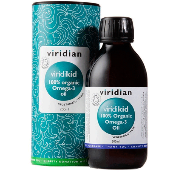 Viridian Viridikid Omega 3 Oil Organic 200ml