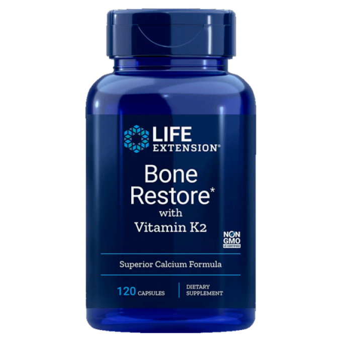 Life Extension Bone Restore with Vitamin K2 120 kapslí