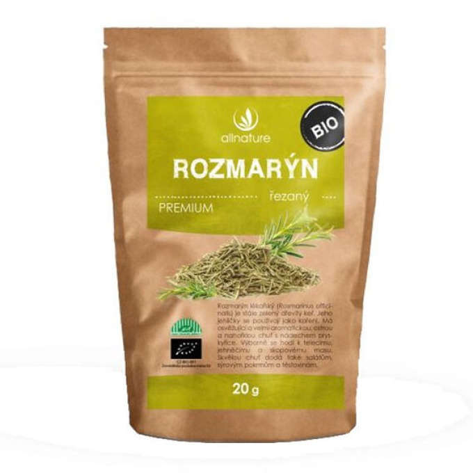 Allnature Rozmarýn drcený BIO 20 g bez příchutě