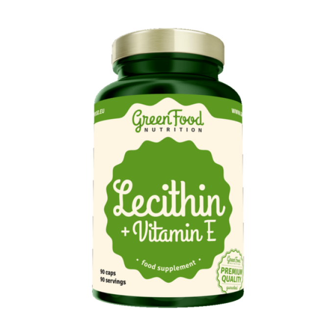 GreenFood Lecithin + Vitamin E 90 kapslí