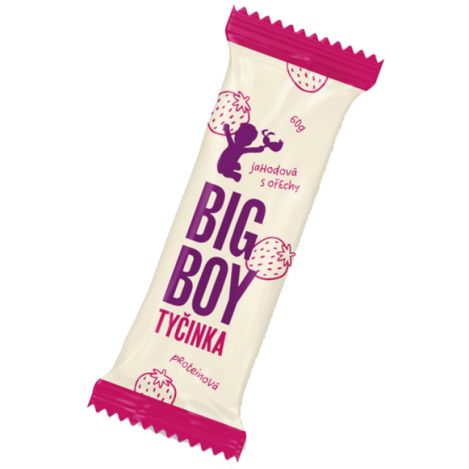 Big Boy Proteinová tyčinka 60 g jahoda, ořechy