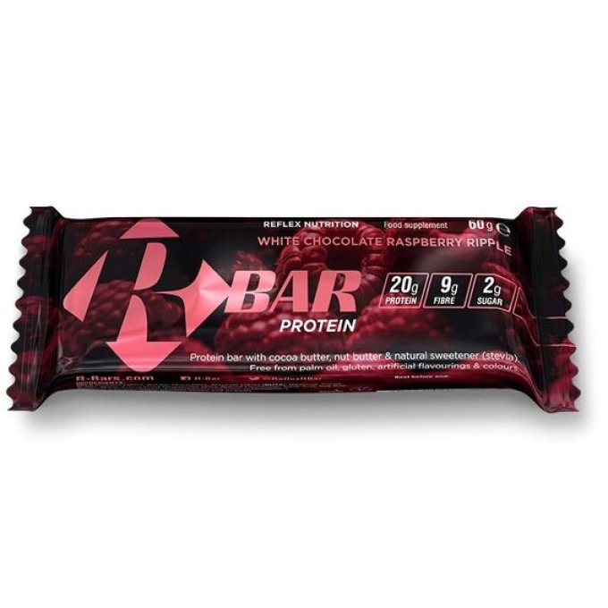 Reflex R-Bar Protein 60 g bílá čokoláda, malina