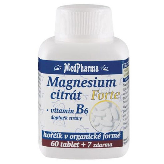 MedPharma Magnesium citrát Forte + vitamin B6 67 tablet