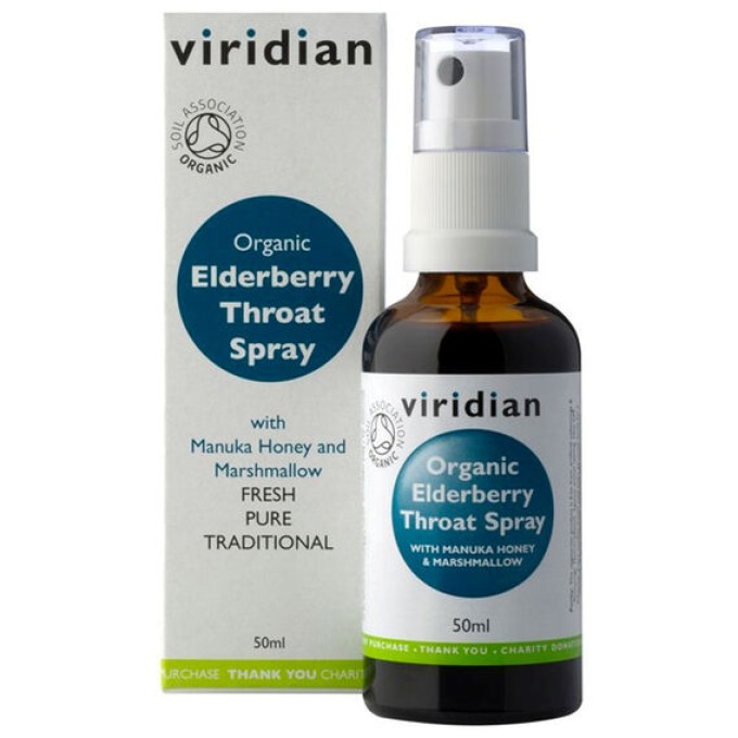 Viridian Elderberry Throat Spray 50ml