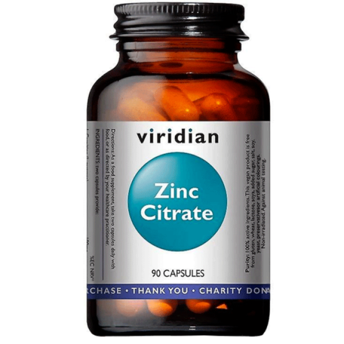 Viridian Zinc Citrate 90 kapslí