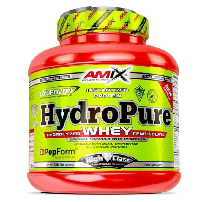 Amix HydroPure Whey Protein 1600 g arašídové másla, sušenka