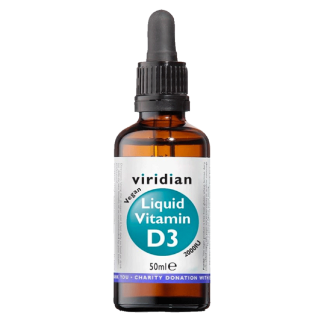 Viridian Liquid Vitamin D3 2000IU 50ml