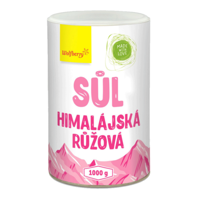 Wolfberry Himalájská sůl růžová jemná 1000 g