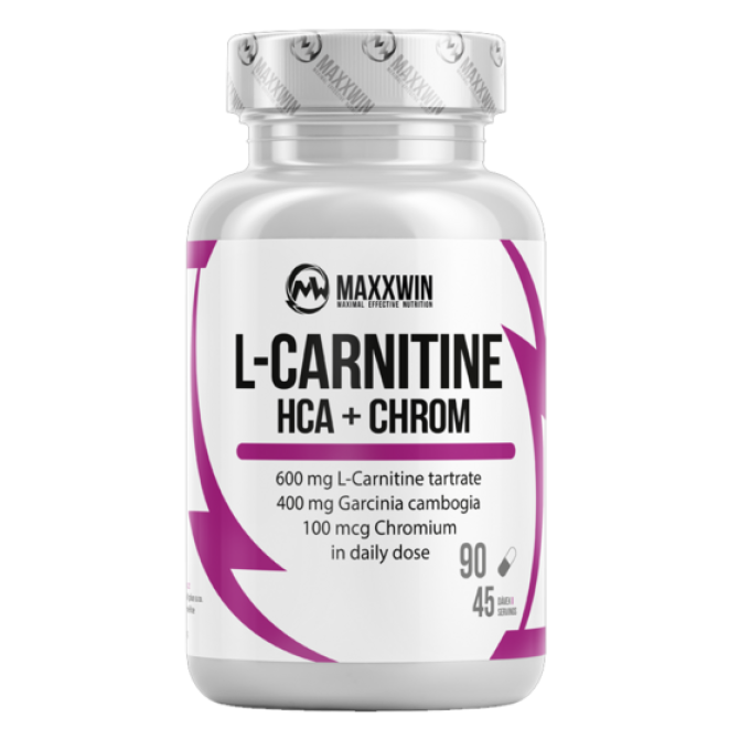 MAXXWIN L-Carnitine + HCA + CHROM 90 kapslí