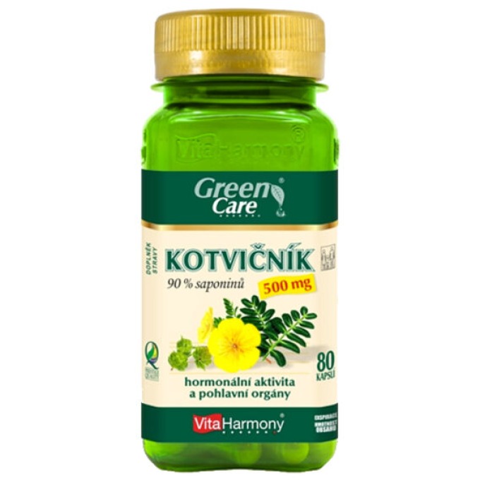 VitaHarmony Kotvičník 500mg 90% saponinů 80 kapslí