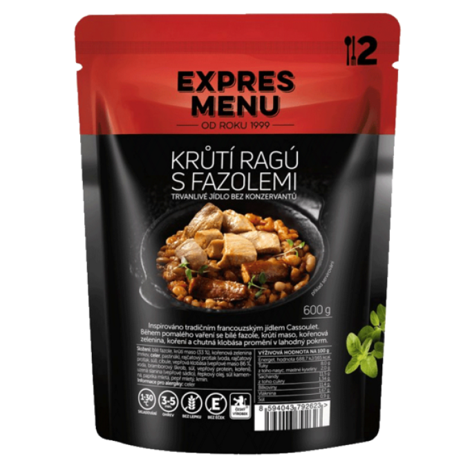 Expres menu Krůtí ragú s fazolemi 600 g