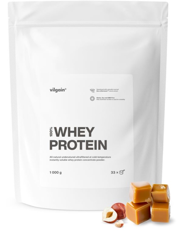 Vilgain Whey Protein Slaný karamel a lískové oříšky 1000 g