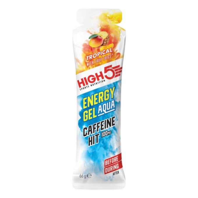 HIGH5 Energy Gel Aqua Caffeine Hit 66 g tropické ovoce