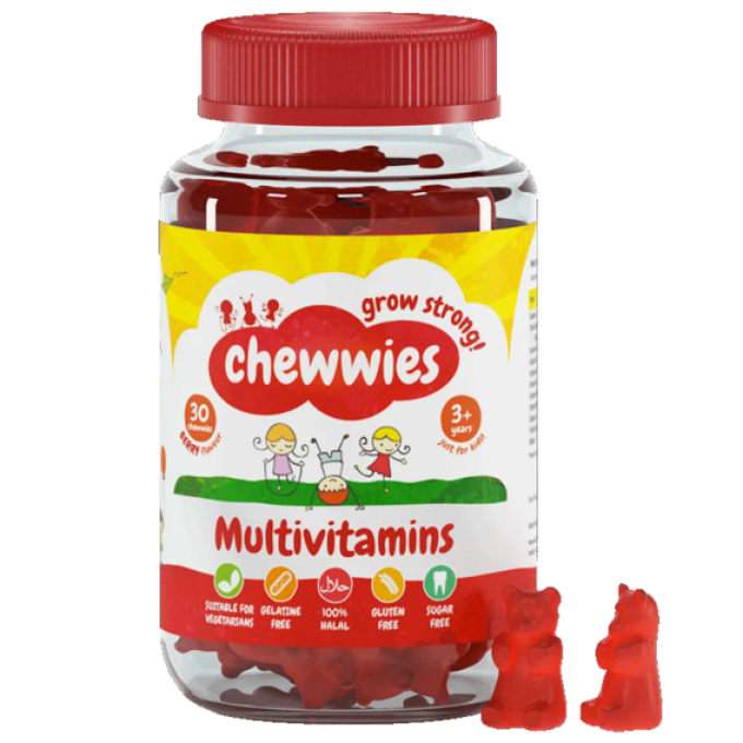 Chewwies Multivitamins 30 Dávek malina