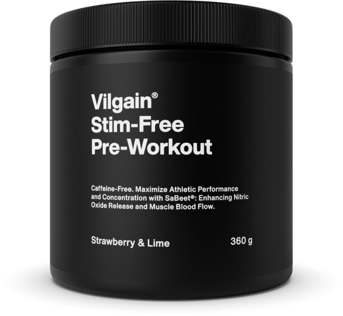 Vilgain Pre-Workout bez stimulantů 2.0 jahoda/limetka 360 g