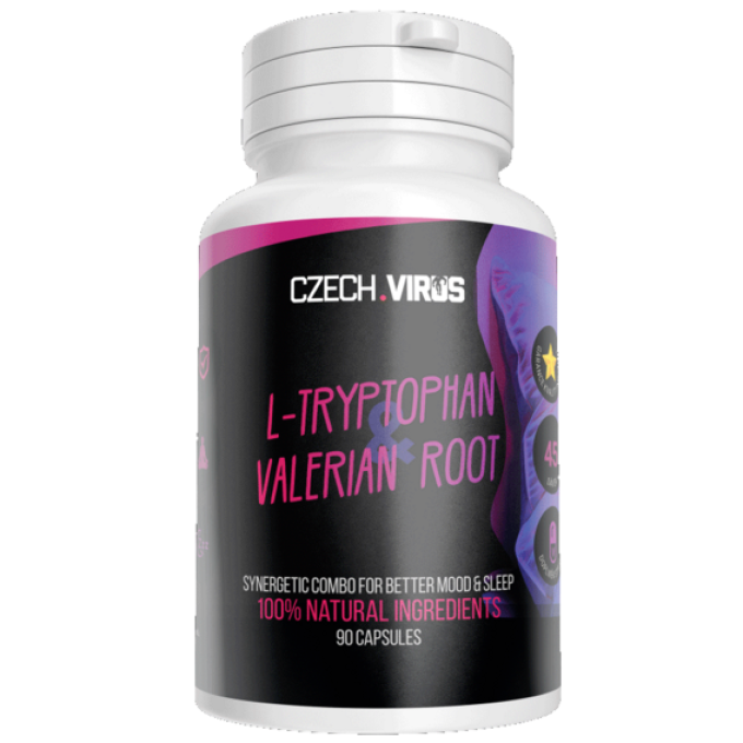 Czech Virus L-Tryptophan & Valerian Root 90 kapslí