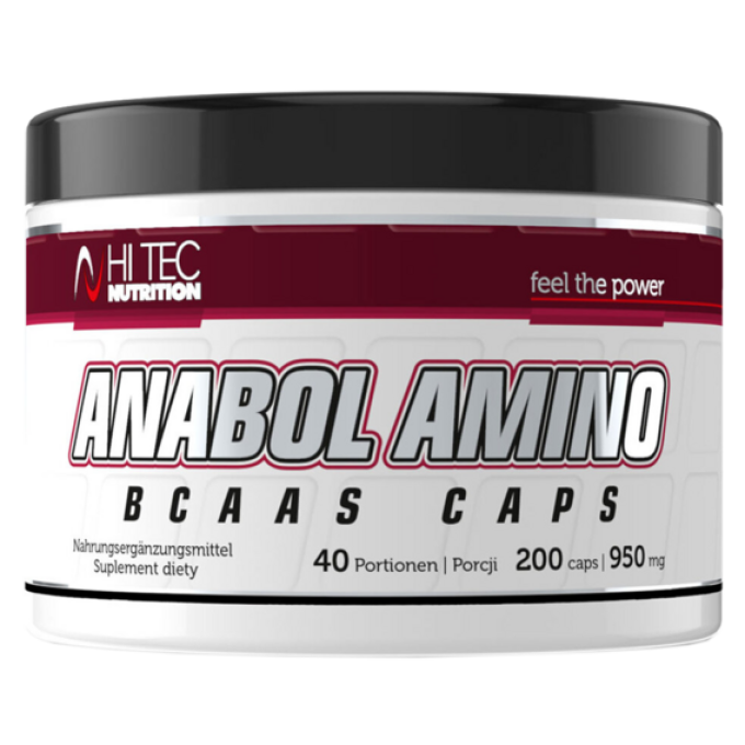 HiTec Anabol Amino BCAA S 200 kapslí