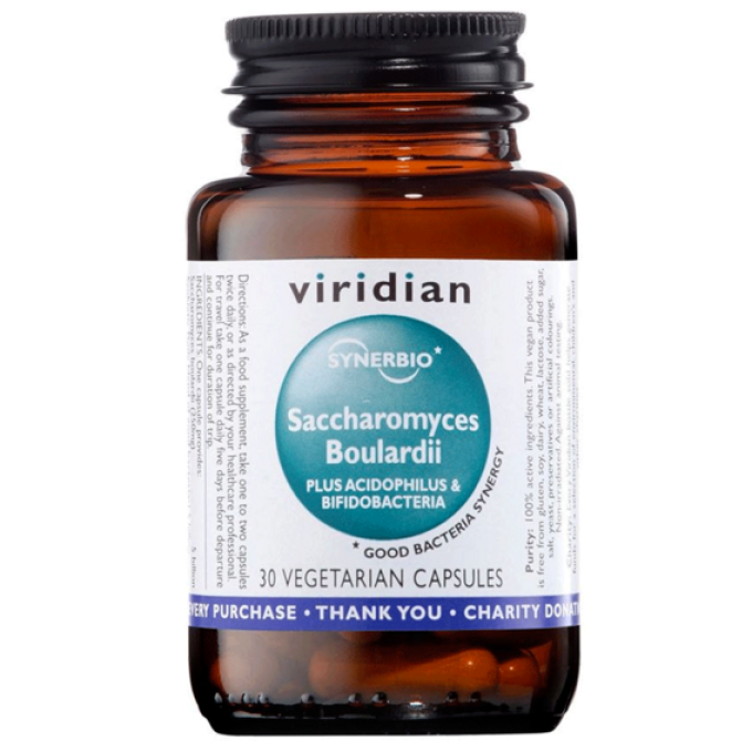 Viridian Synerbio Saccharomyces Boulardii 30 kapslí