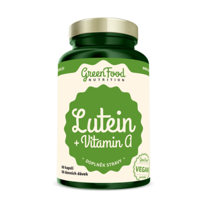 GreenFood Lutein + Vitamin A 60 kapslí