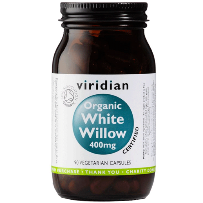 Viridian White Willow Bark 400mg organic 90 kapslí