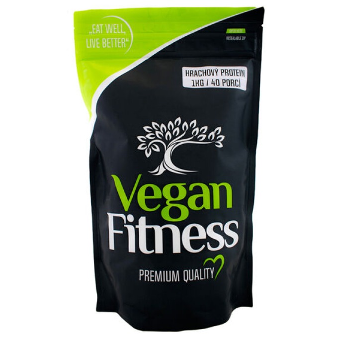 Vegan Fitness Hrachový Protein 1000 g bez příchutě