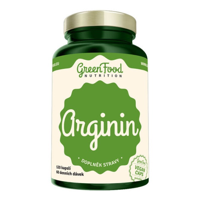 GreenFood Arginin 120 kapslí