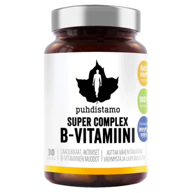 Puhdistamo Super Vitamin B Complex 30 kapslí