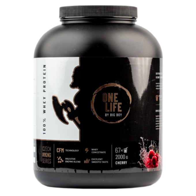 One Life 100% Whey Protein by @josefkveton 2000 g višeň