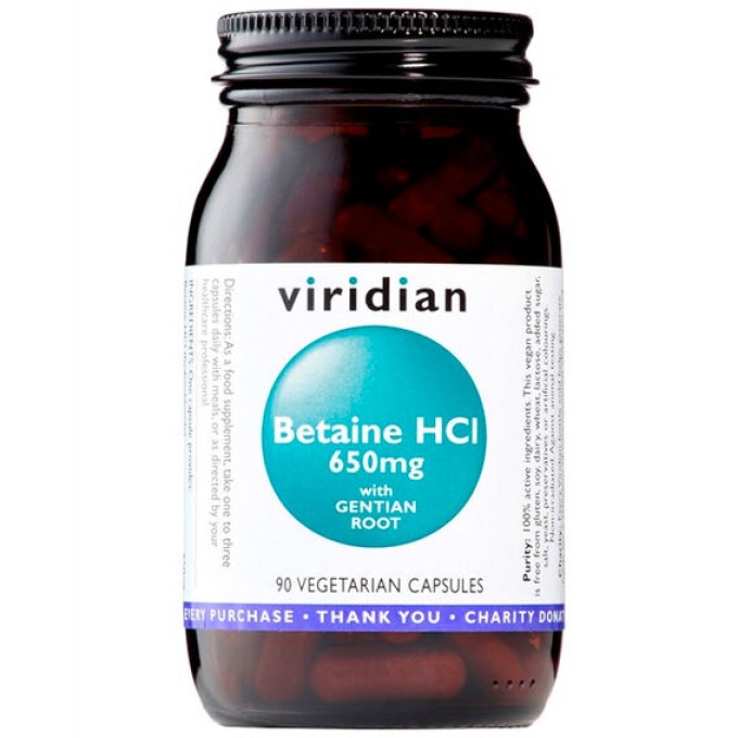 Viridian Betaine HCL 90 kapslí