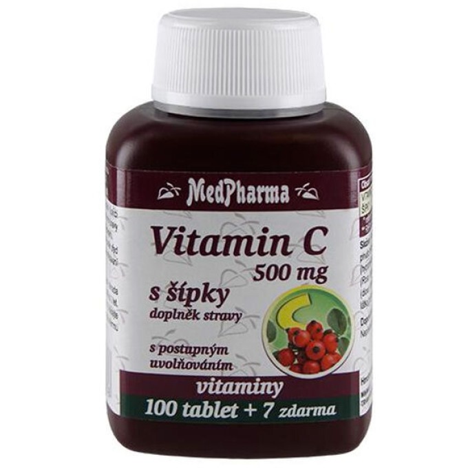 MedPharma Vitamin C 500mg s šípky 107 tablet