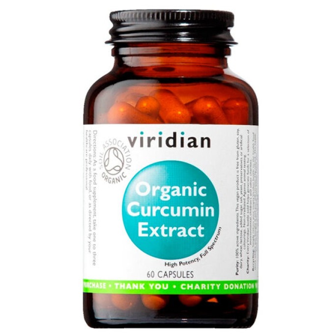 Viridian Organic Curcumin Extract 60 kapslí