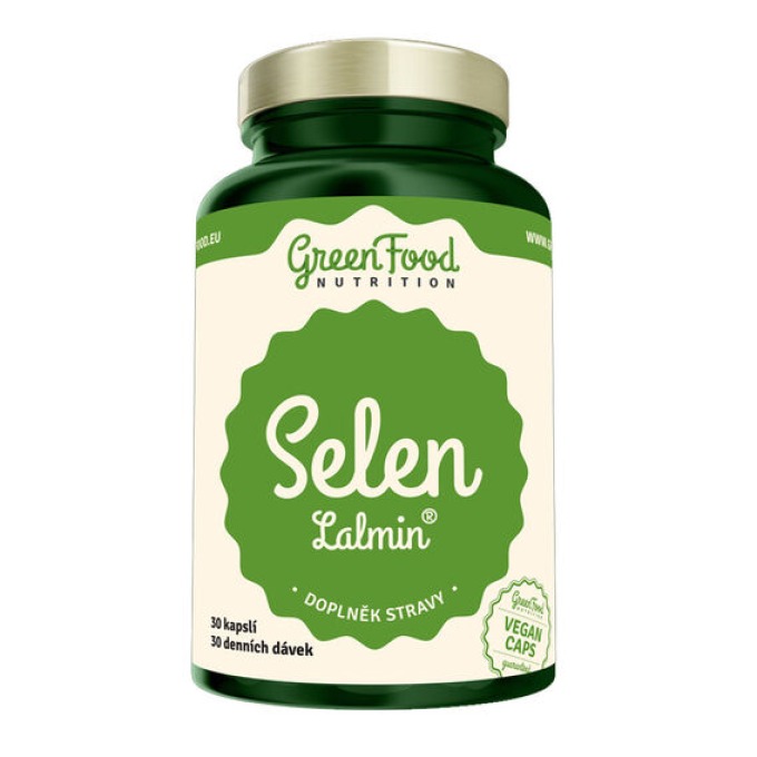 GreenFood Selen Lalmin 30 kapslí