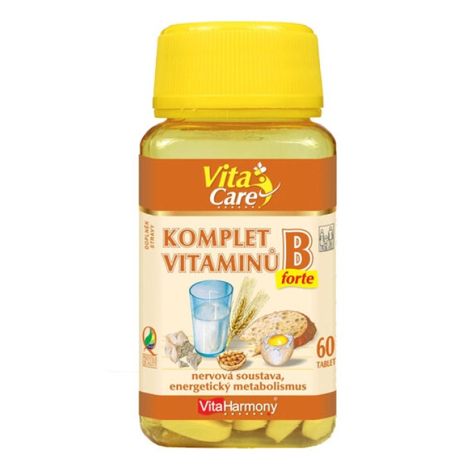 VitaHarmony Komplet vitaminů B forte 60 tablet