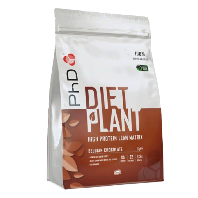 PhD Diet Plant Protein 1000 g belgická čokoláda