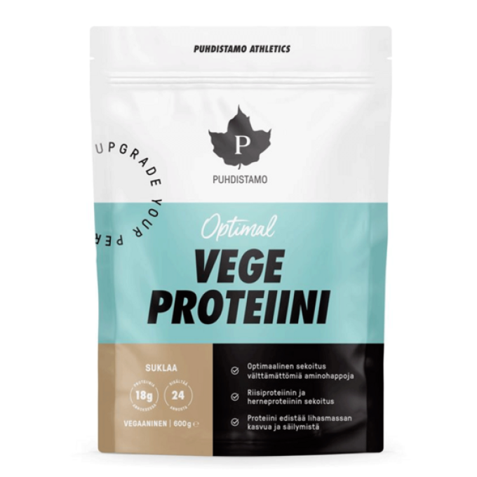 Puhdistamo Optimal Vegan Protein 600 g čokoláda