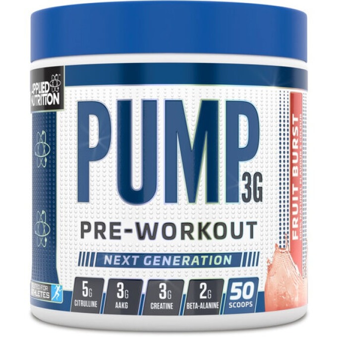 Applied Pump 3G Pre-workout 375 g modrá malina