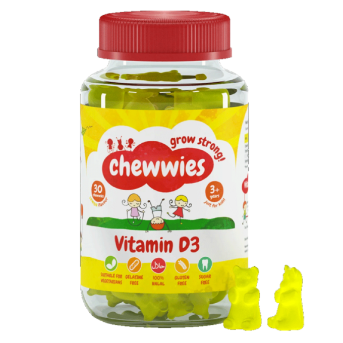 Chewwies Vitamin D3 30 Dávek citron