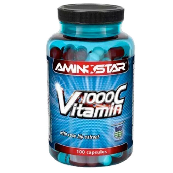 Aminostar Vitamin C 1000 s extraktem šípku 100 kapslí