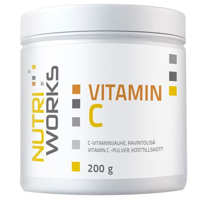 NutriWorks Vitamin C 200 g bez příchutě