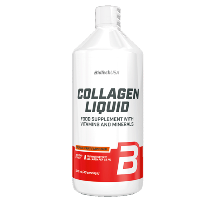 BiotechUSA Collagen Liquid 1000ml tropické ovoce