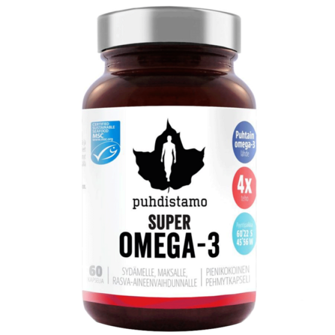 Puhdistamo Super Omega 3 60 kapslí