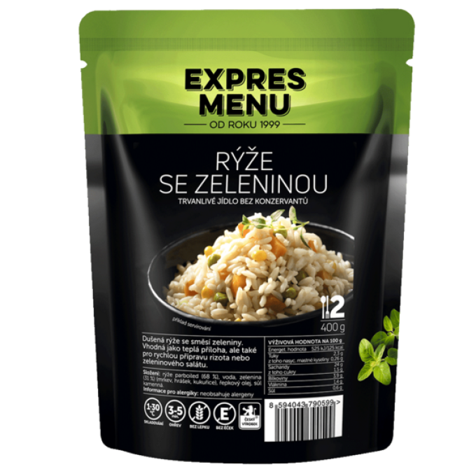 Expres menu Dušená rýže se zeleninou 400 g