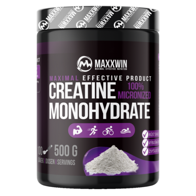 MAXXWIN 100% Micronized Creatine Monohydrate 500 g bez příchutě