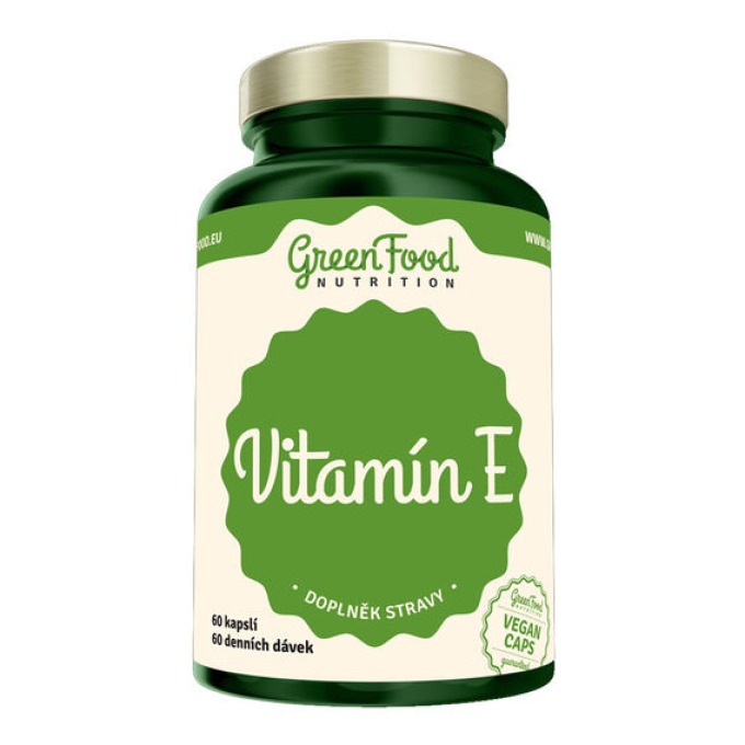 GreenFood Vitamín E 60 kapslí